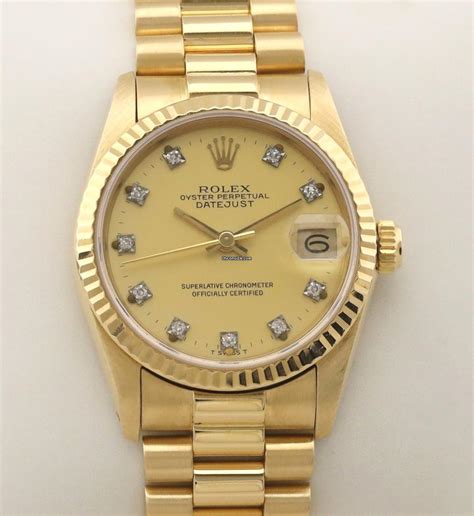 rolex datejust gelbgold